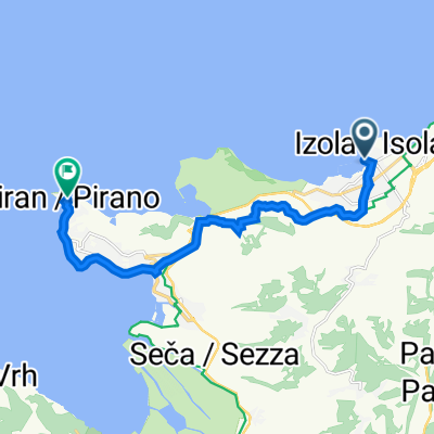 Sončno nabrežje 16,  nach Tartinijev Trg 2, Piran