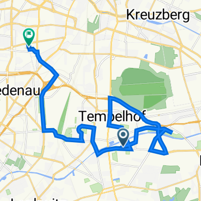 Volkmarstraße 21, Berlin nach Innsbrucker Straße 5, Berlin