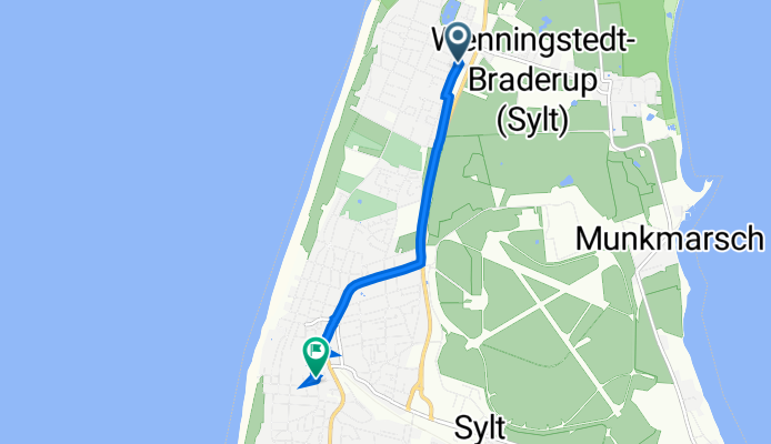 Osterweg 16, Wenningstedt-Braderup (Sylt) nach Maybachstraße 12, Sylt