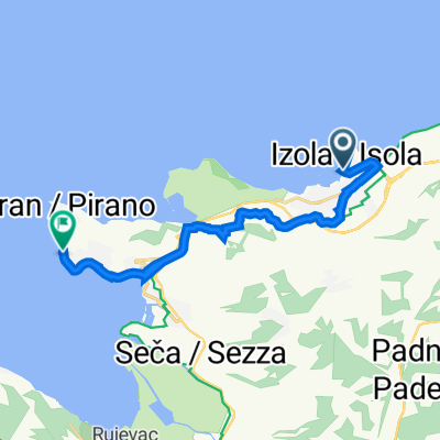 Izola, Izola nach Bernardinska reber 1–9, Piran