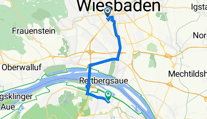 Wallufer Straße 4, Wiesbaden nach Gastellstraße 1, Mainz