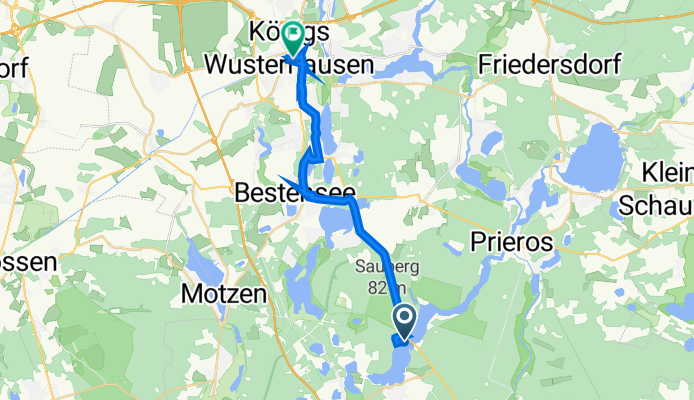 Am Klein Köriser See 46, Heidesee nach Bahnhofstraße 8, Königs Wusterhausen