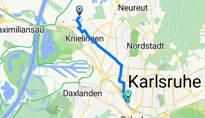 Jakob-Dörr-Straße 40, Karlsruhe nach Karl-Wolf-Weg, Karlsruhe