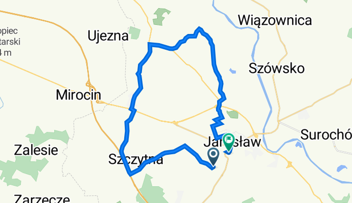 Bolesława Limanowskiego 57, Jarosław do Juliusza Słowackiego 32, Jarosław