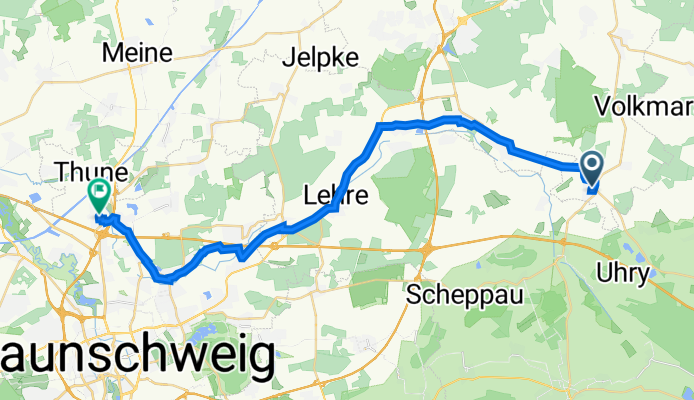 Am Bäckermorgen 6, Wolfsburg nach Hauptstraße 75, Braunschweig