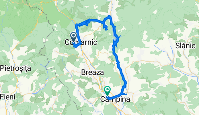 Comarnic - Posada - Secaria (sus) - Belvedere Lac Paltinu - Lacul Paltinu - Campina