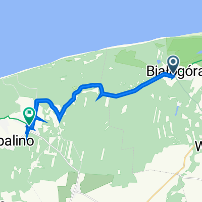 Ks E Zawiszewskiego 2–43, Białogóra to Bałtycka 7A, Lubiatowo