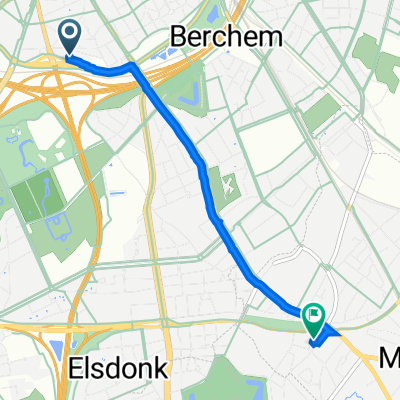 Uitbreidingstraat 46, Antwerpen naar Van Peborghlei 26, Mortsel