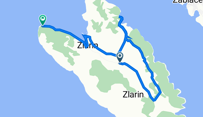 Put Klapavice 10, Zlarin to Zlarin
