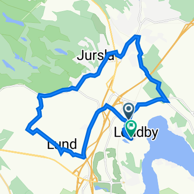 Loddbyvägen, Åby to Fodervägen 6, Åby