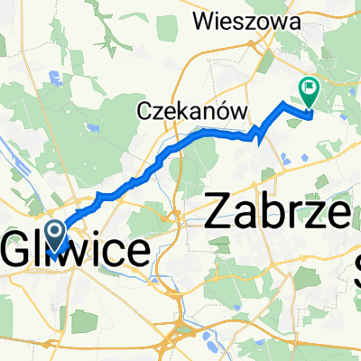 Racławicka 7, Gliwice do Redena 1, Zabrze