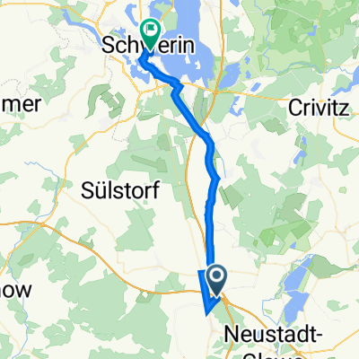 Dreenkrögener Drift 3, Wöbbelin nach Lennéstraße 1, Schwerin