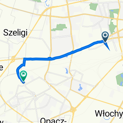 Jana Kazimierza 28, Warszawa do Kazimierza Gierdziejewskiego 7, Warszawa