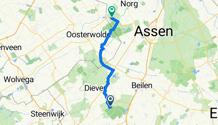 Davidshoeve, Dwingeloo naar Hoofdweg 140, Veenhuizen