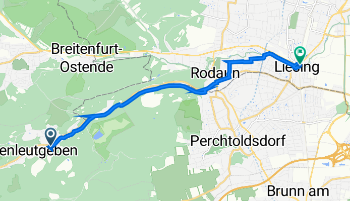 Promenadegasse 15, Kaltenleutgeben nach Liesinger Platz 2, Wien