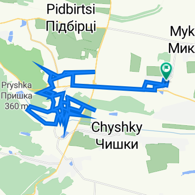 Вулиця без назви, Підгірне to Вулиця без назви, Підгірне