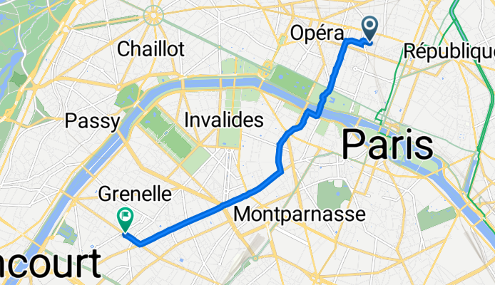 36 Rue des Jeûneurs, Paris à 117 Rue de la Convention, Paris