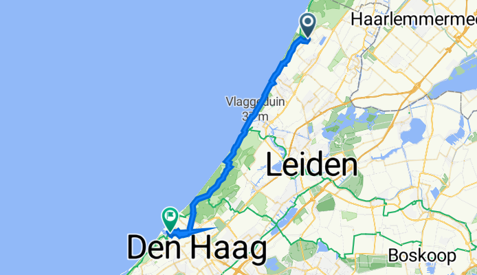 Randweg 25, Noordwijk to Dr Lelykade 68, Haag