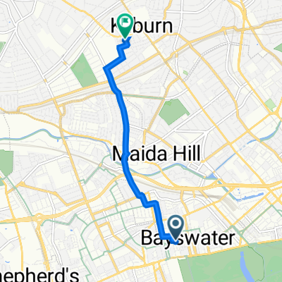 1 St Petersburgh Mews, London to 24 Kingsley Road, London