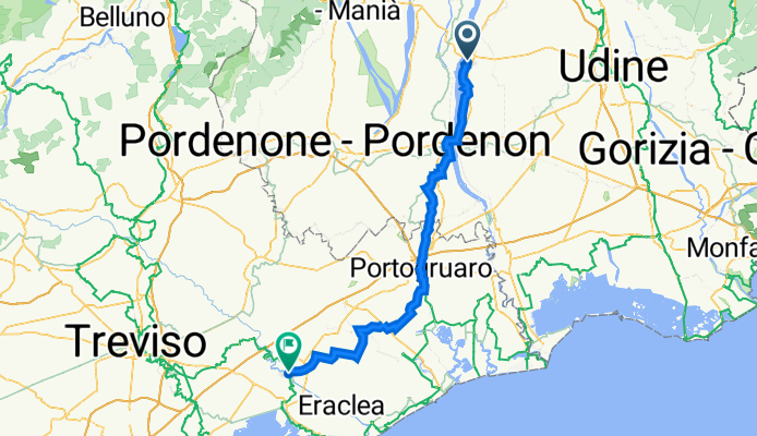 Via Dignano 18, Bonzicco nach Corso Silvio Trentin 6, San Donà di Piave