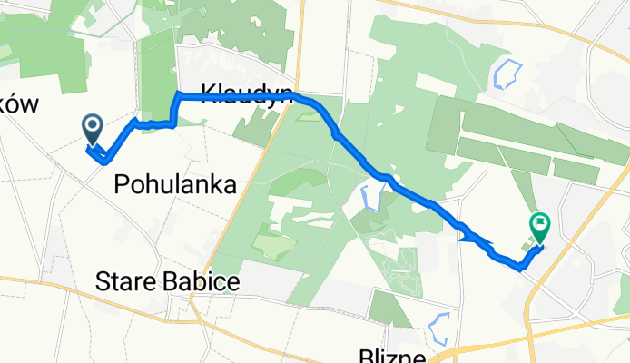 Kampinoska 20C, Stare Babice do Zachodzącego Słońca 36, Warszawa