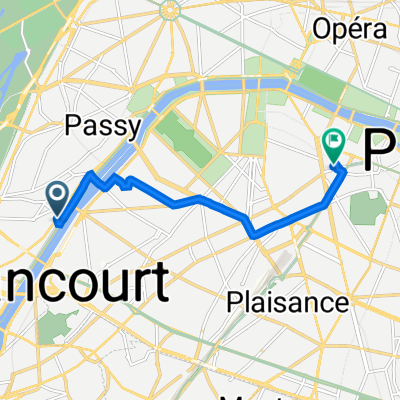 Avenue de Versailles, Paris à 81 Rue des Saints-Pères, Paris