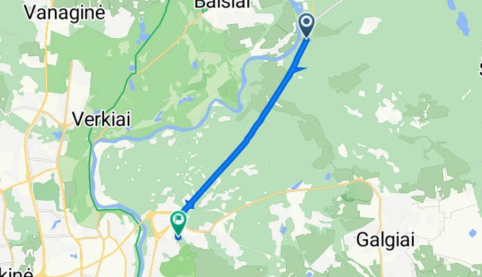 Nemenčinės pl., Vilnius to Saulėtekio al. 5, Vilnius