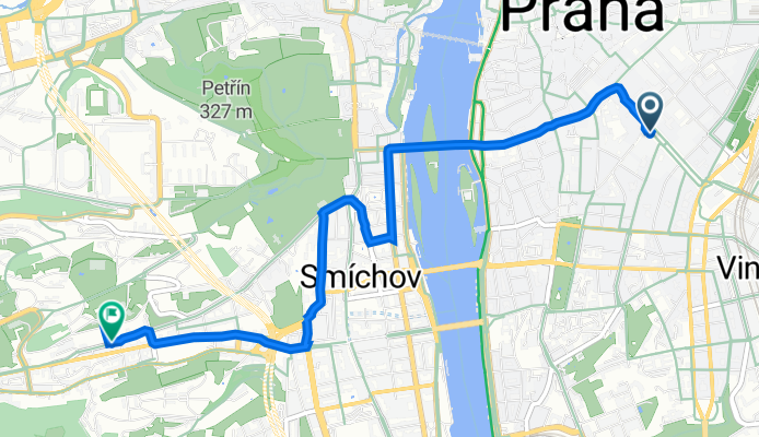 Václavské náměstí 792/34, Prague 1 to Holečkova 180/111, Prague 5