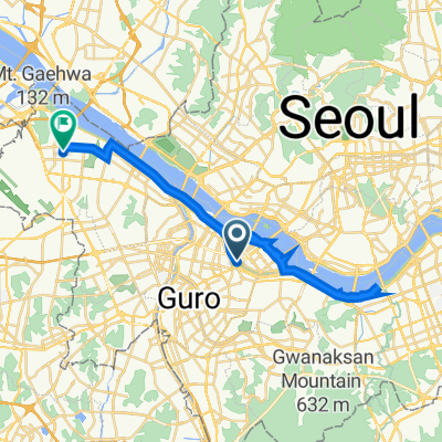 여의도동 29-1, 서울특별시 to 방화동 257-20, 서울특별시