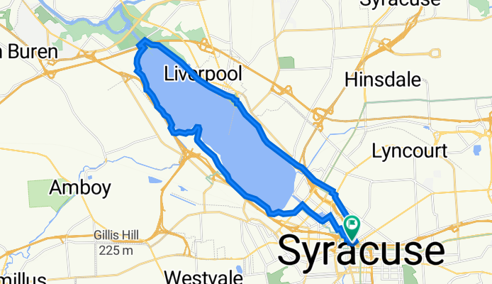 128 N Warren St, Syracuse to 123 E Willow St, Syracuse