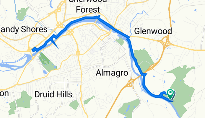 350 Northside Dr, Danville to Danville