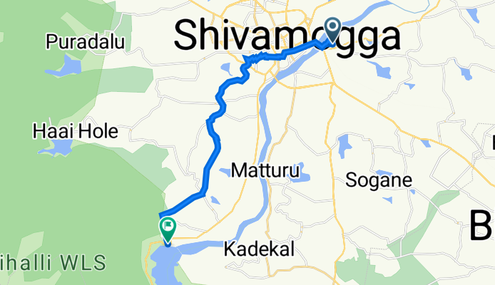 Hosodi Road, Shivamogga to Solapur - Mangalore Highway, Gajanuru Agrahara