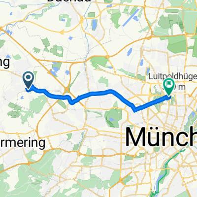 Lena-Christ-Straße 78, Gröbenzell nach Götzstraße 12, München