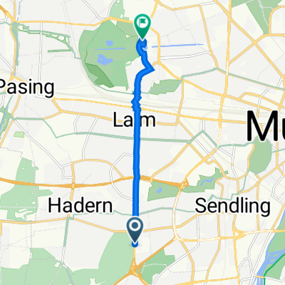 Fürstenrieder Straße 277, Munich to Maria-Ward-Straße 1, Munich