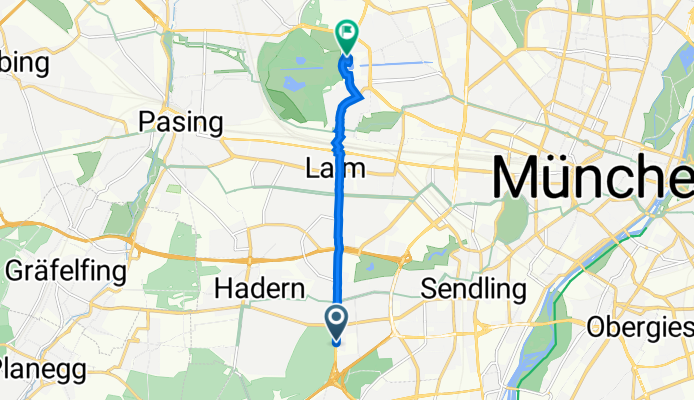 Fürstenrieder Straße 277, Munich to Maria-Ward-Straße 1, Munich