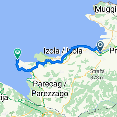 Koper-Center, Koper nach Tartinijev Trg 2, Piran