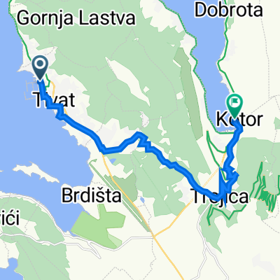 Put Marina Tivat, Tivat do Riva, Starigrad Kotor