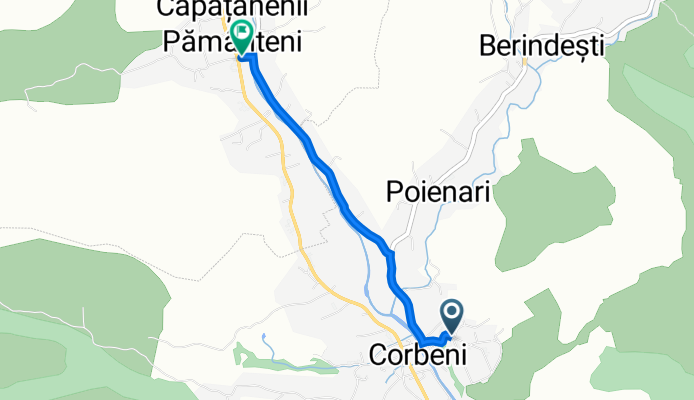 DC302 3, Corbeni to Drumul Valea Larga 74a, Căpățânenii Pământeni