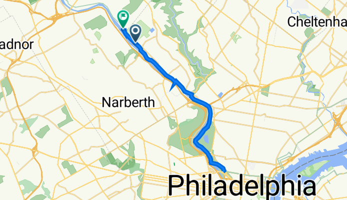 Schuylkill River Trail, Philadelphia to 1200 River Rd, Conshohocken