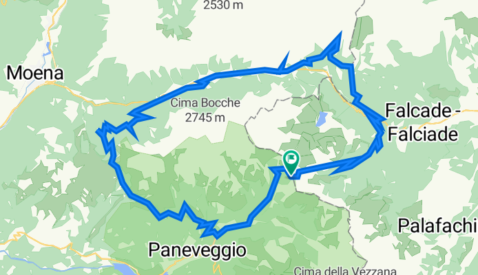 3 passi. Valles, San Pellegrino, Lusia.