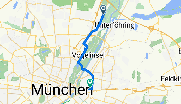 Freisinger Landstraße, Munich to Brucknerstraße 12, Munich