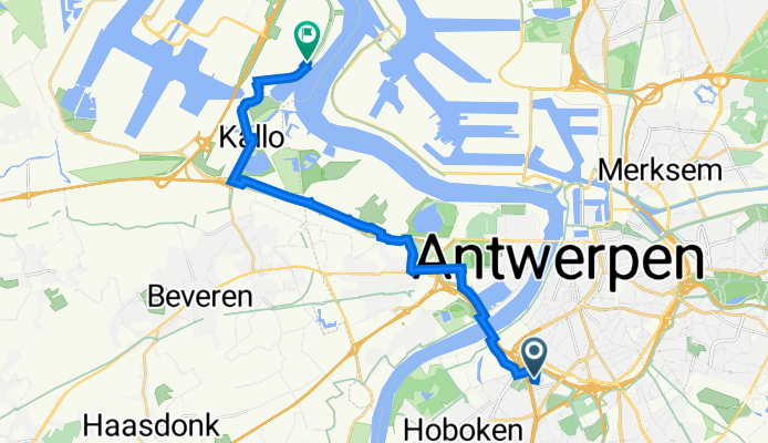 Willem Eekelersstraat 31, Antwerpen naar Ketenislaan 1c, Beveren