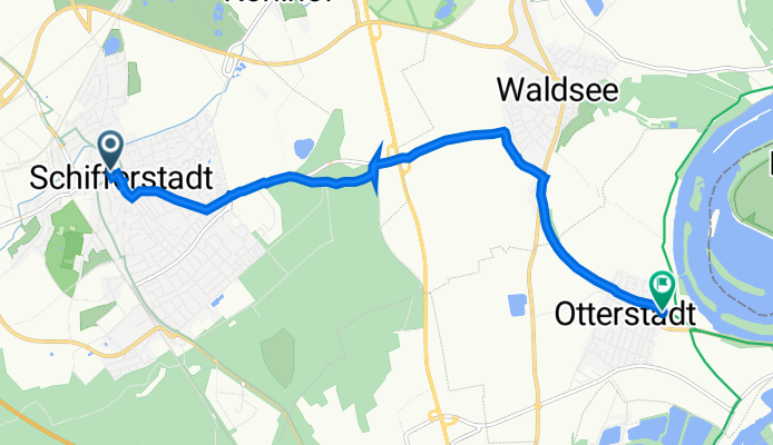 Rehbachstraße 4, Schifferstadt nach Speyerer Straße 7, Otterstadt