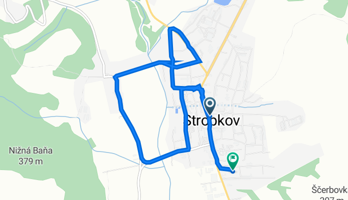 Nám SNP 1749/3, Stropkov to Letná 1947/5A, Stropkov