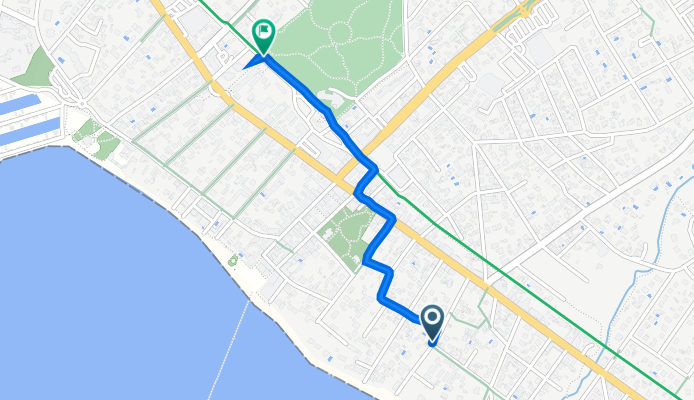 11 Avenue Camille Rongier, Andernos-les-Bains nach 13 Esplanade du Broustic, Andernos-les-Bains