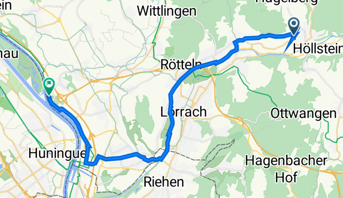 Scheffelstraße 1, Steinen nach Rheinstraße 35, Weil am Rhein