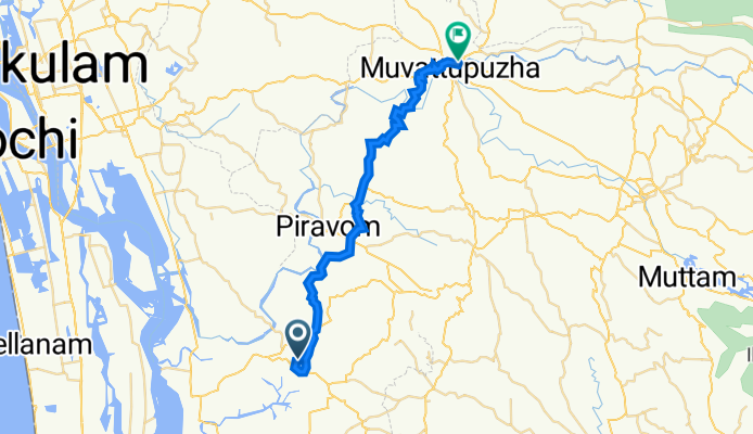 Mercy - Appanchira Road, Thalayolaparambu to XHQM+QM4, Muvattupuzha