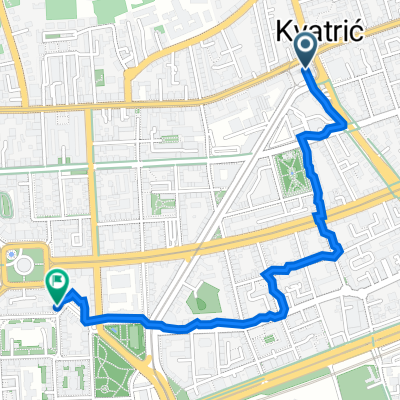 Maksimir, Zagreb to Ulica kneza Višeslava 6, Zagreb