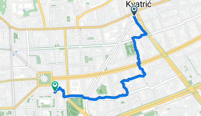 Maksimir, Zagreb to Ulica kneza Višeslava 6, Zagreb