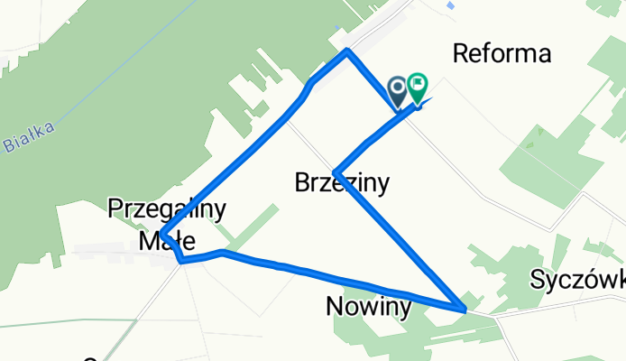 Przegaliny Duże 151, Komarówka Podlaska do Przegaliny Duże 156, Komarówka Podlaska